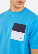 Load image into Gallery viewer, Nautica Edwin T-Shirt - Blue - Detail