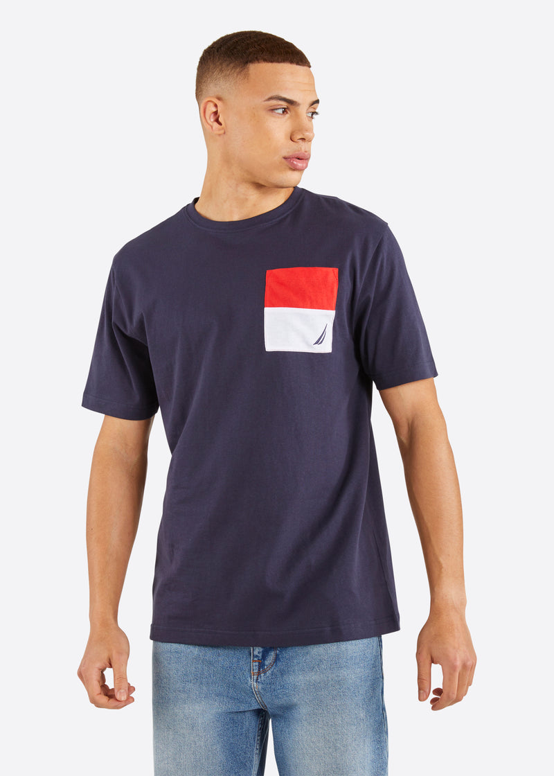Nautica Edwin T-Shirt - Dark Navy - Front