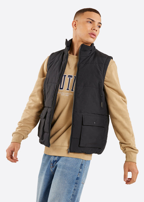 Nautica Emmett Gilet - Black - Front