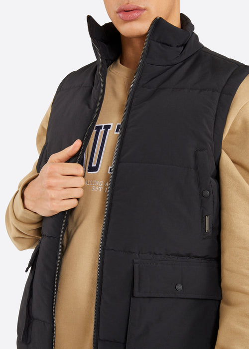 Nautica Emmett Gilet - Black - Detail