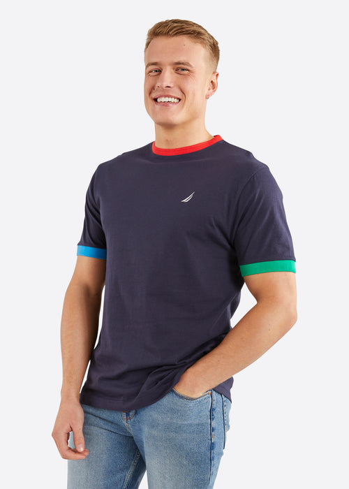 Nautica Enoch T-Shirt - Dark Navy - Front