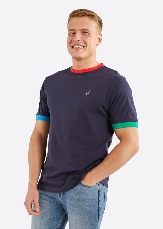 Nautica Enoch T-Shirt - Dark Navy - Front