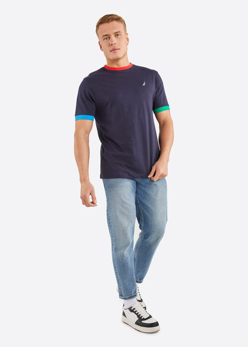 Nautica Enoch T-Shirt - Dark Navy - Full Body