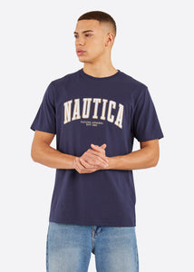 Nautica Gable T-Shirt - Dark Navy - Front