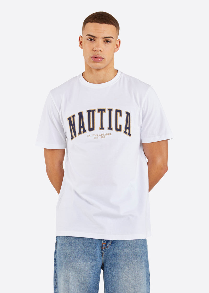 Nautica Gable T-Shirt - White - Front