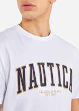 Load image into Gallery viewer, Nautica Gable T-Shirt - White - Detail