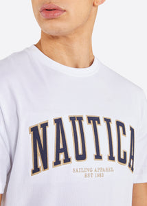 Nautica Gable T-Shirt - White - Detail