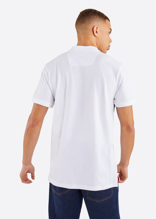 Nautica Gideon Polo Shirt - White - Back
