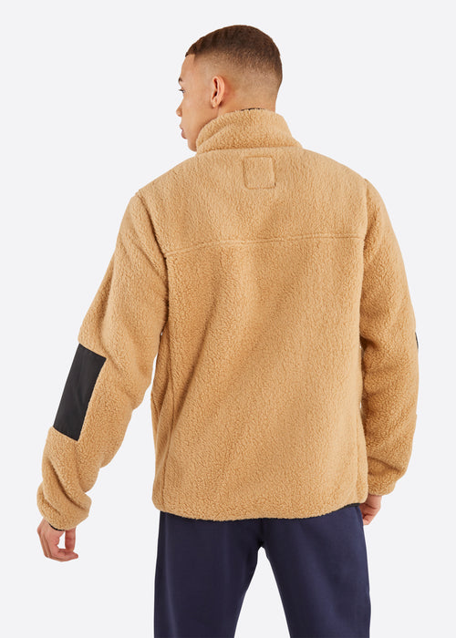Nautica Grayson Full Zip Top - Wheat - Back