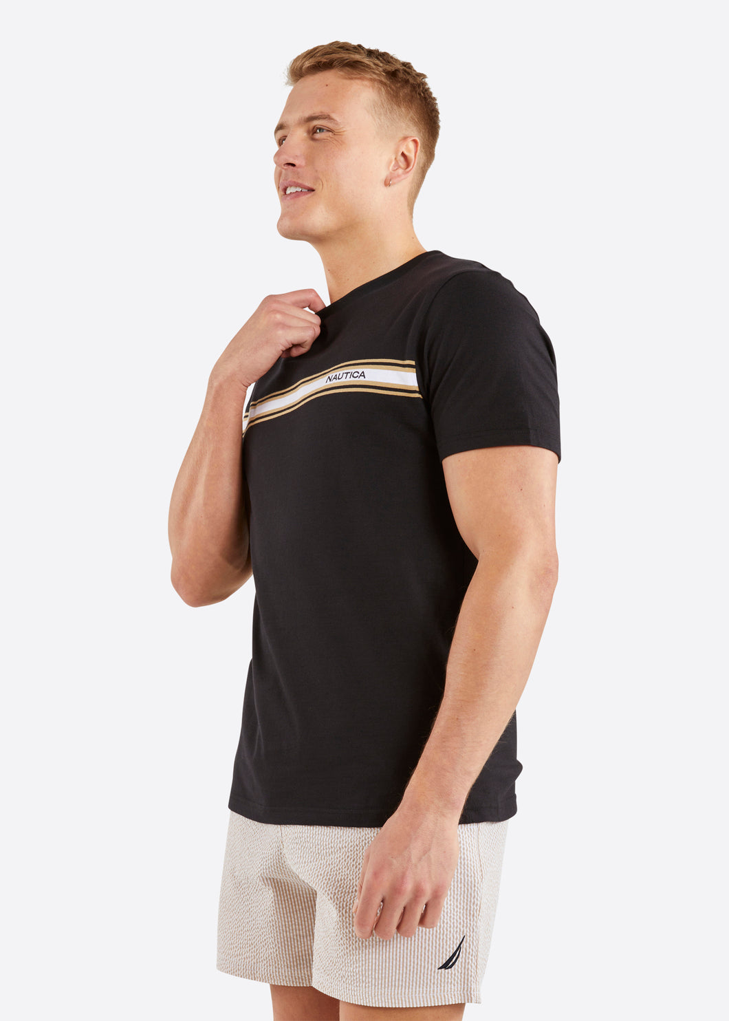 Nautica Healey T-Shirt - Black - Front