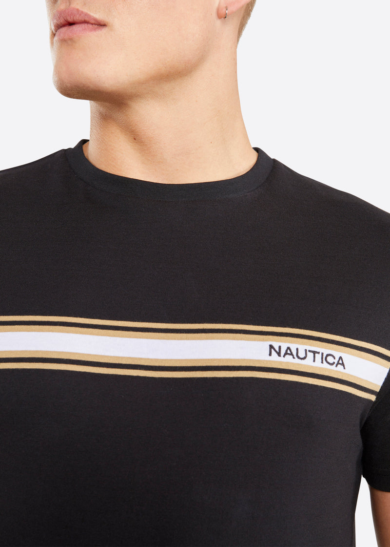 Nautica Healey T-Shirt - Black - Detail