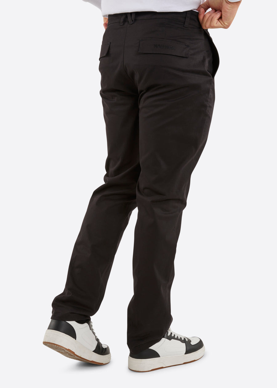 Ellis Chino Pants in Black - Glue Store