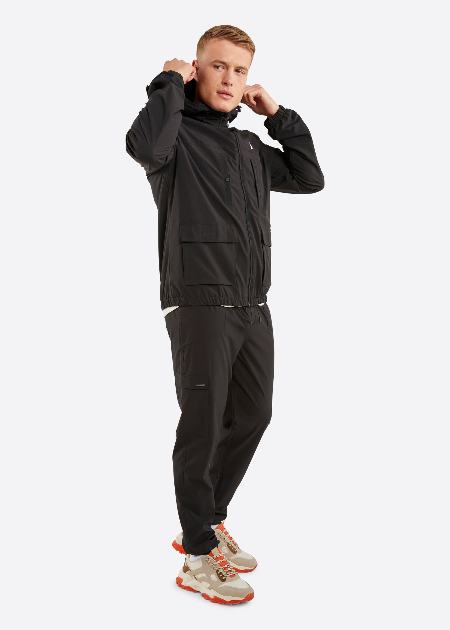 Nautica Jace Full Zip Jacket - Black - Full Body