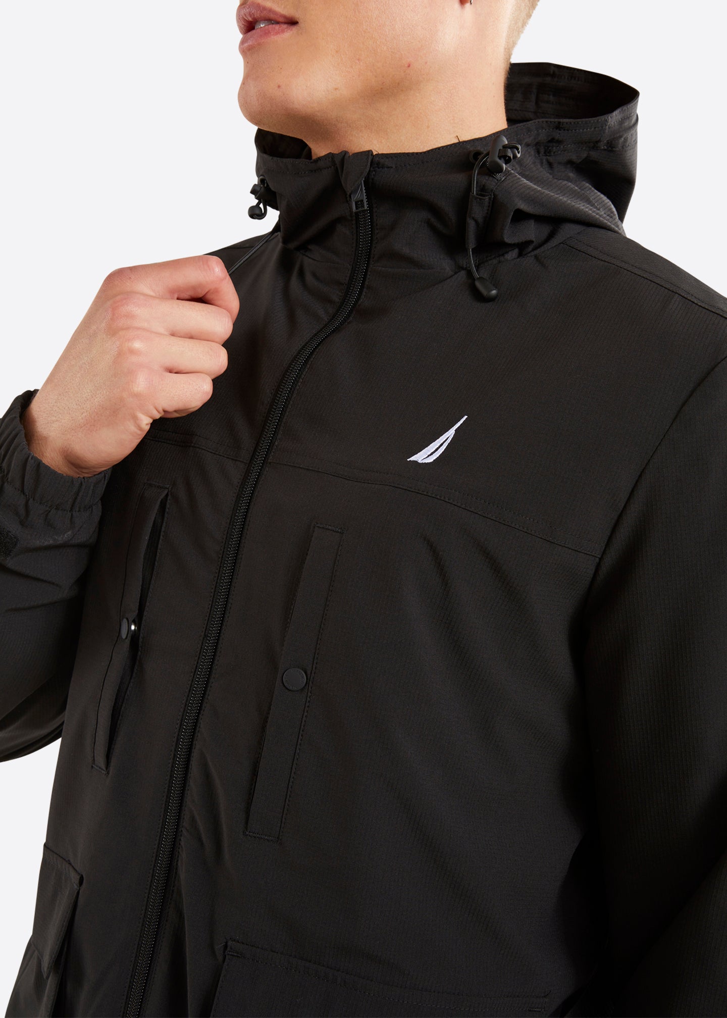 Nautica Jace Full Zip Jacket - Black - Detail