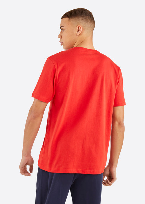 Nautica Jaden T-Shirt - True Red - Back