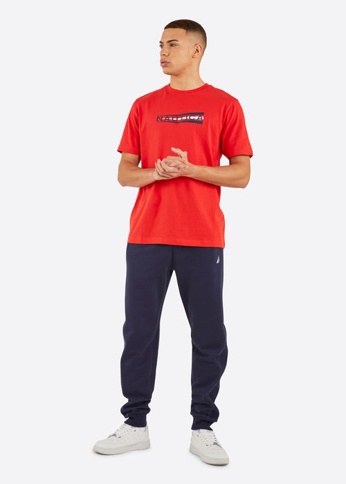 Nautica Jaden T-Shirt - True Red - Full Body