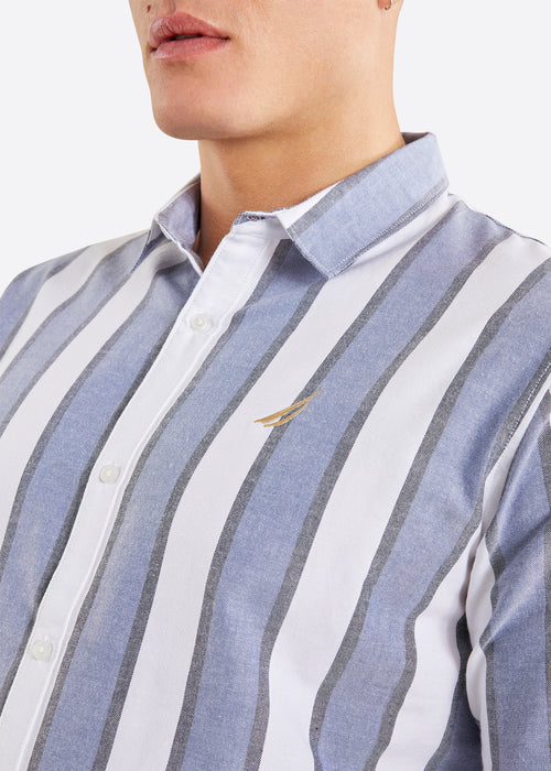 Nautica Jinx Long Sleeve Shirt - Indigo - Detail 