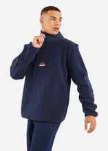 Load image into Gallery viewer, Nautica Jorge Full Zip Top - Dark Navy - Front