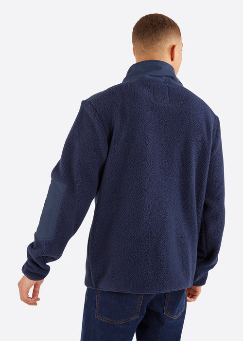 Nautica Jorge Full Zip Top - Dark Navy - Back