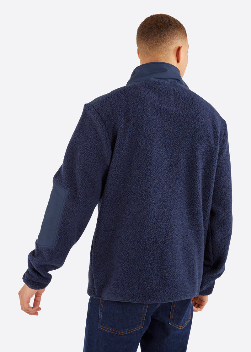 Nautica Jorge Full Zip Top - Dark Navy - Back