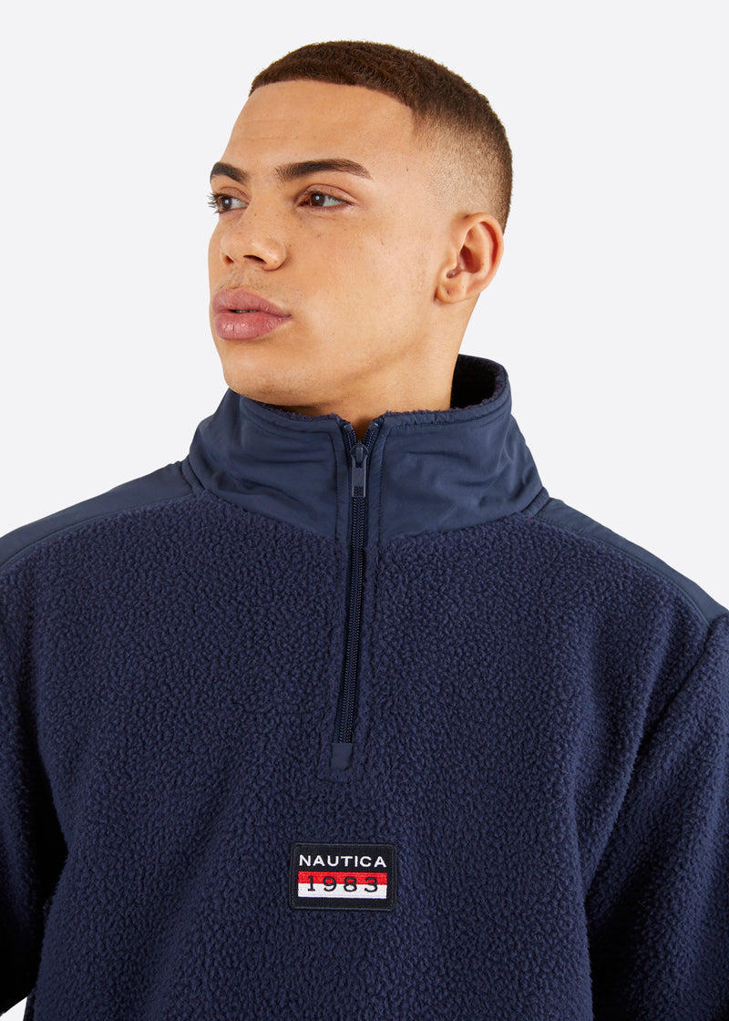 Nautica Jorge Full Zip Top - Dark Navy - Detail