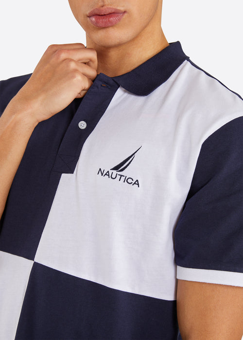 Nautica Knight Polo Shirt - Dark Navy - Detail