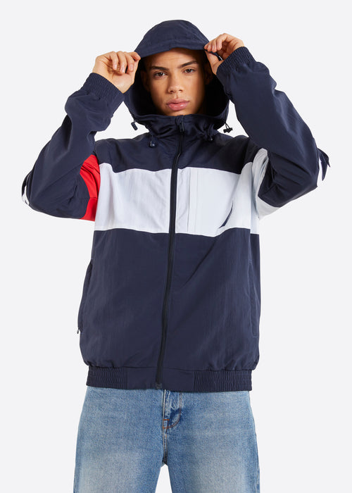 Nautica Kyro Full Zip Jacket - Dark Navy - Front
