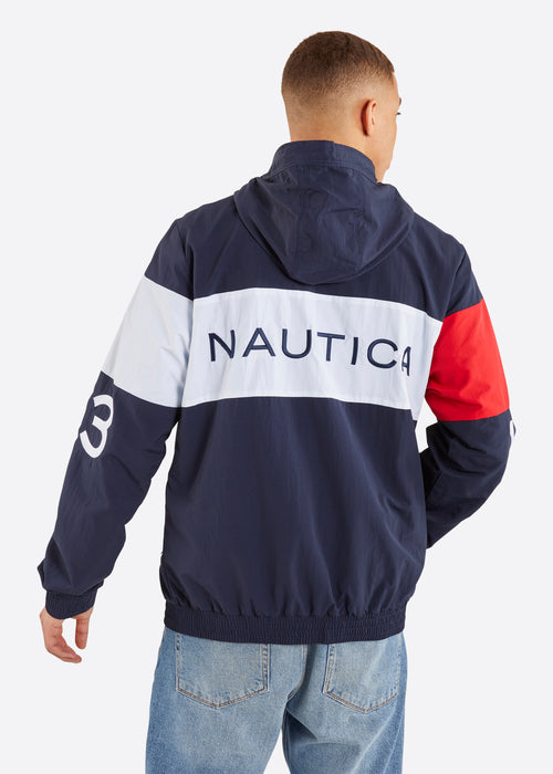 Nautica Kyro Full Zip Jacket - Dark Navy - Back