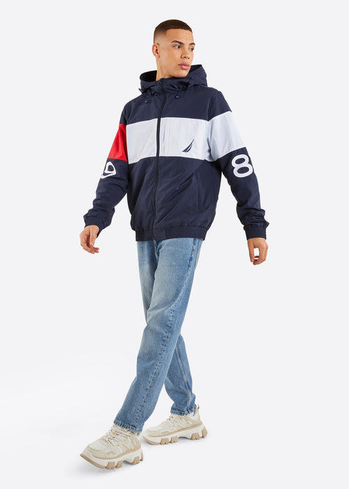 Nautica Kyro Full Zip Jacket - Dark Navy - Full Body