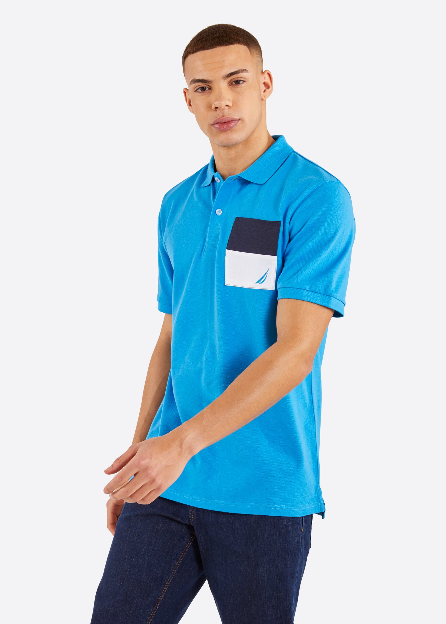Nautica Major Polo Shirt - Blue - Front