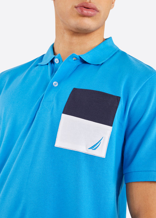 Nautica Major Polo Shirt - Blue - Detail