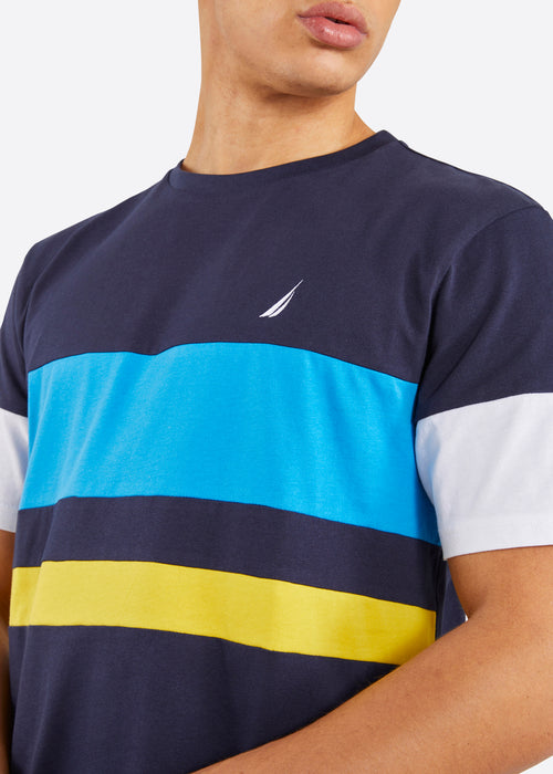 Nautica Marcel T-Shirt - Dark Navy - Detail