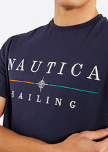 Load image into Gallery viewer, Nautica Mateo T-Shirt - Dark Navy - Detail