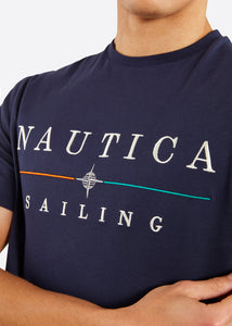 Nautica Mateo T-Shirt - Dark Navy - Detail