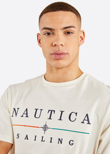 Nautica Mateo T-Shirt - Ecru - Detail