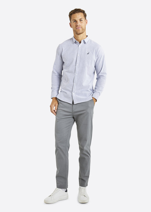 Nautica Mitchell Long Sleeve Shirt - Indigo -Full Body