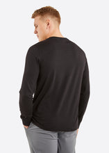 Load image into Gallery viewer, Nautica Jameson Long Sleeve T-Shirt - Black - Back