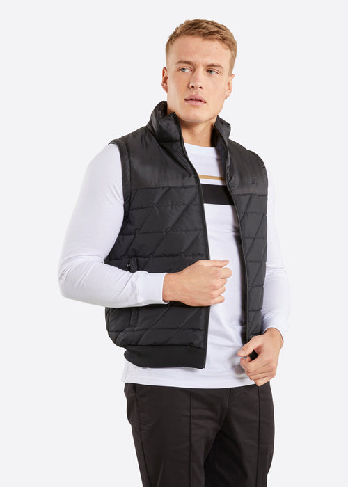 Nautica Kirk Gilet - Black - Front