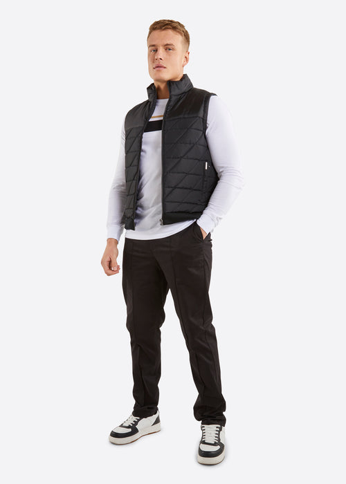 Nautica Kirk Gilet - Black - Full Body