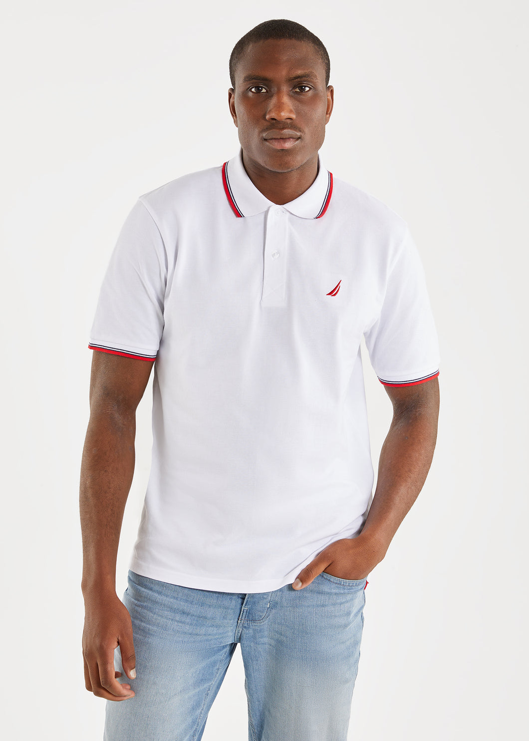 Mens white lacoste sales polo shirt