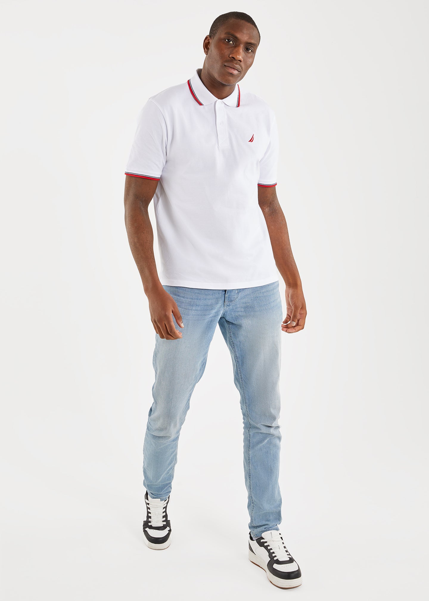 White nautica polo hot sale
