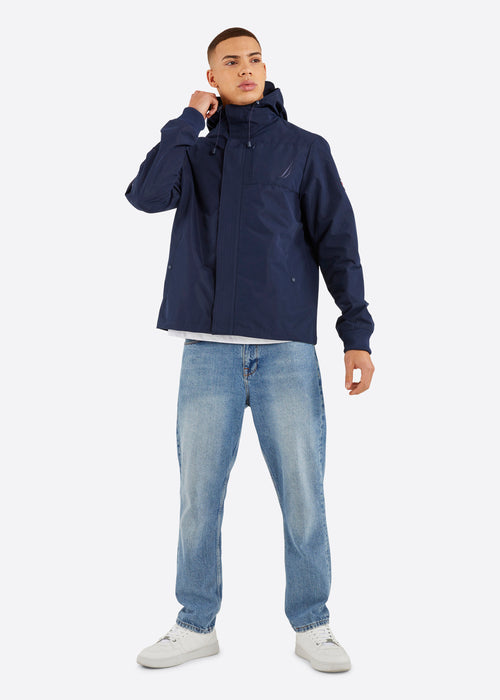 Nautica Paxton Full Zip Jacket - Dark Navy - Full Body