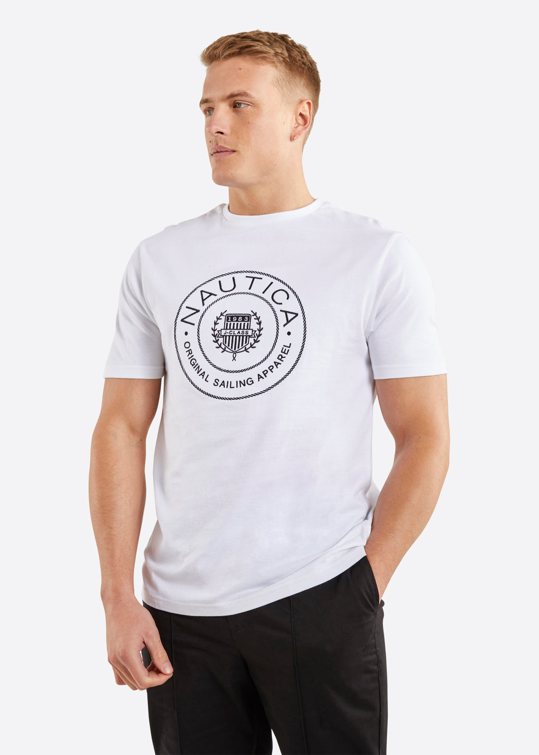 Nautica Pendle T-Shirt - White - Front