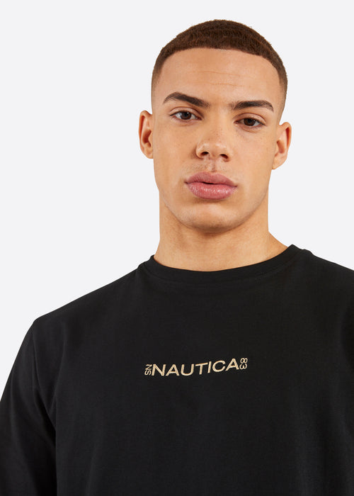 Nautica Ramon T-Shirt - Black - Detail