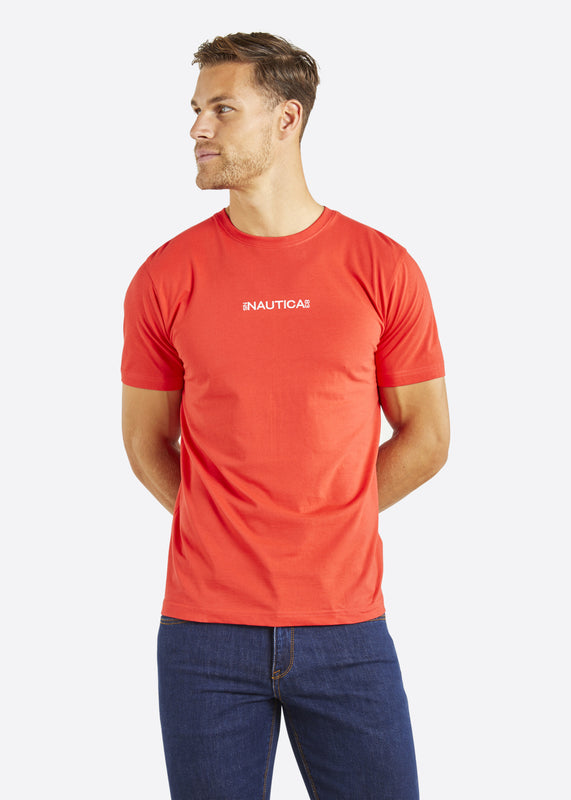 Nautica Ramon T-Shirt - True Red - Front