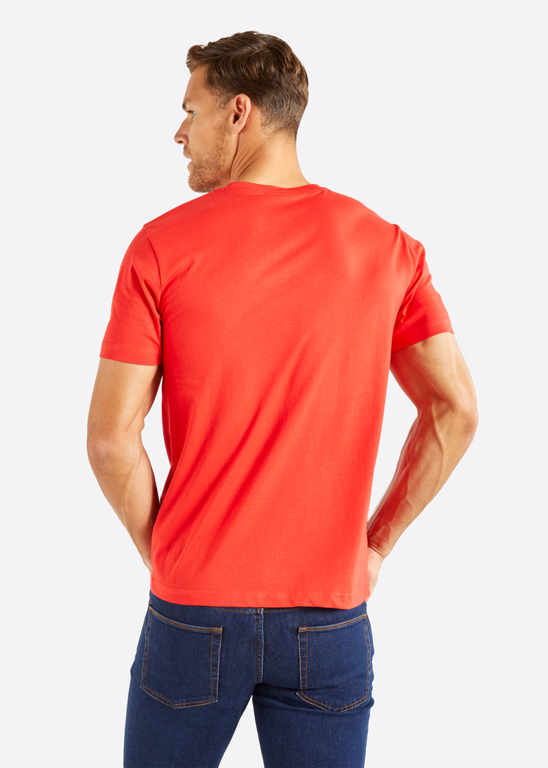 Nautica Ramon T-Shirt - True Red - Back