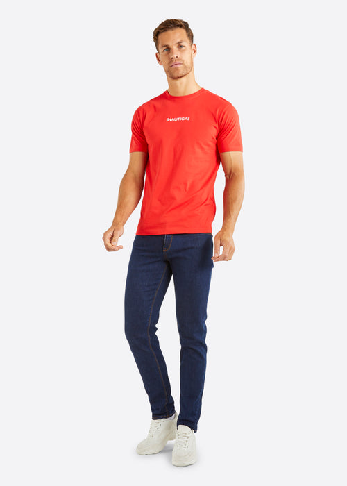 Nautica Ramon T-Shirt - True Red - Full Body