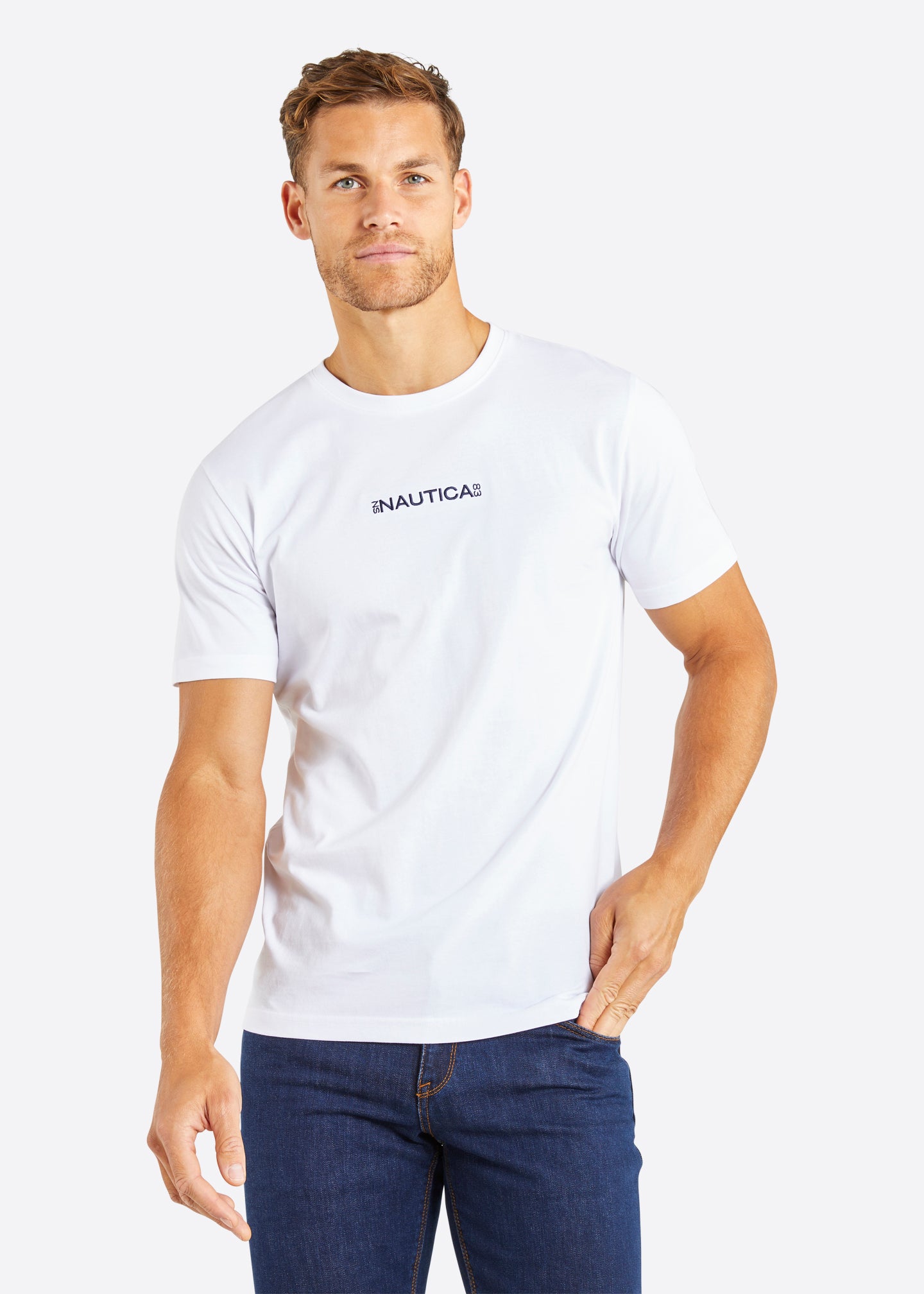 Nautica Ramon T-Shirt - White - Front