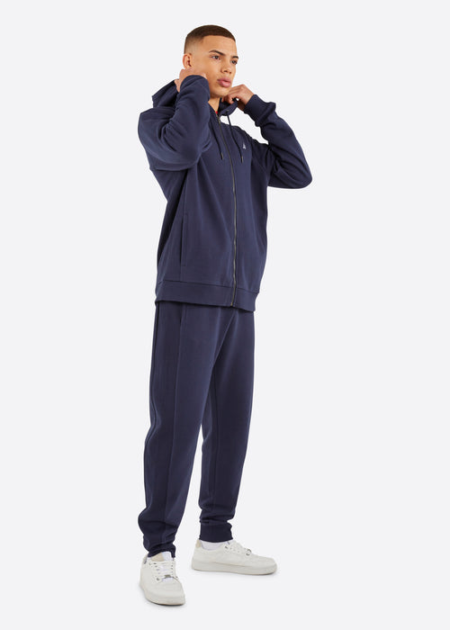 Nautica Rigg Full Zip Hoodie - Dark Navy - Full Body