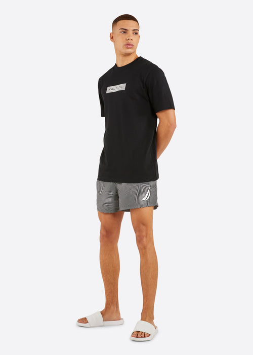 Nautica Riker 6" Swim Short - Black - Full Body